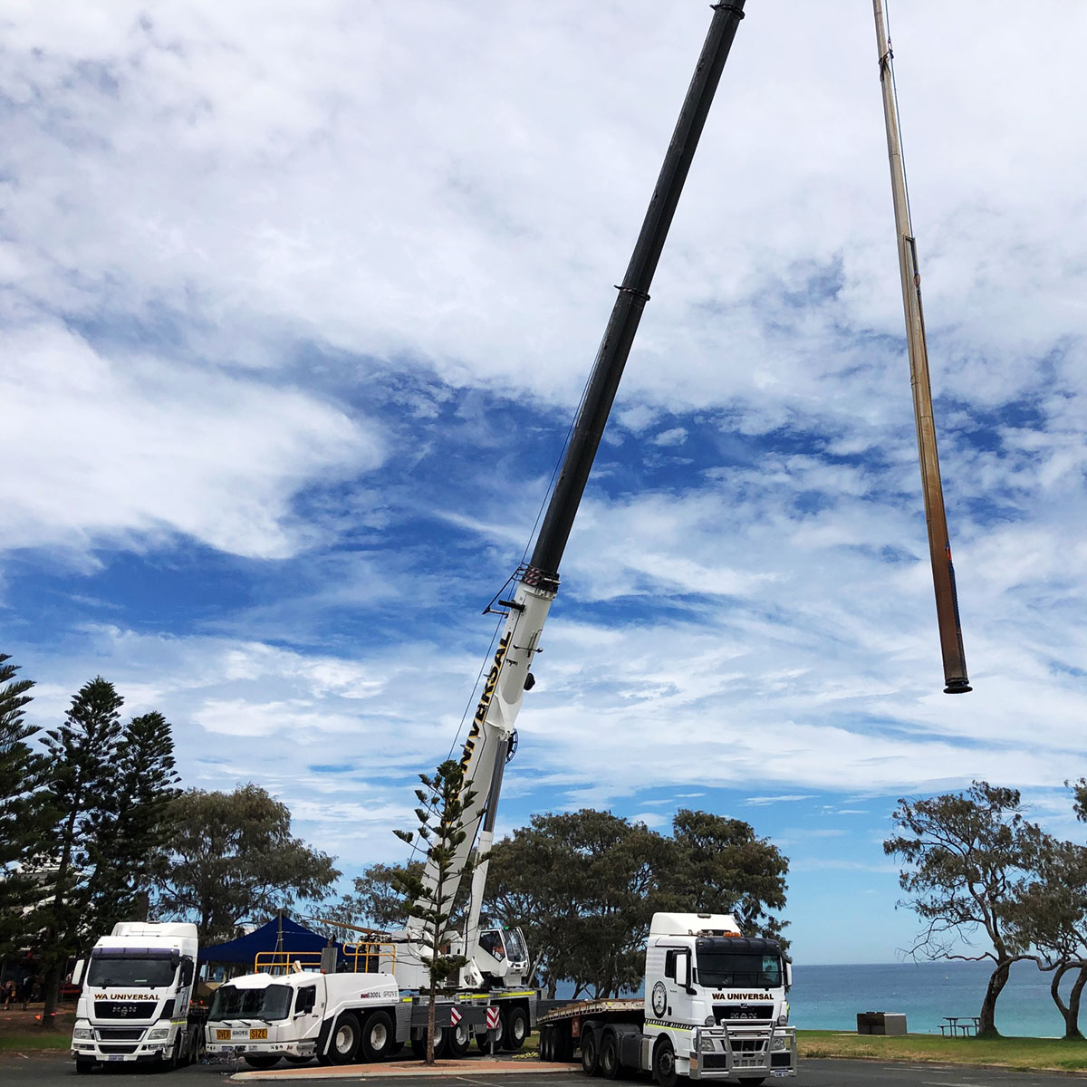 Dakota Civil Light Pole Erection Services Perth Western Australia